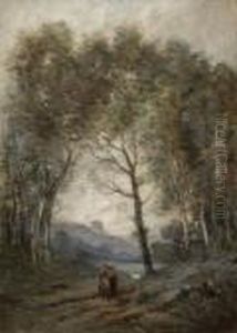 Baumlandschaft by Jean-Baptiste-Camille Corot