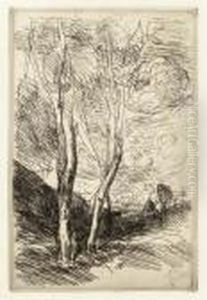 Le Dom Florentin by Jean-Baptiste-Camille Corot