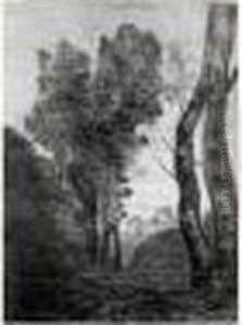 Environs De Rome. 1866. by Jean-Baptiste-Camille Corot