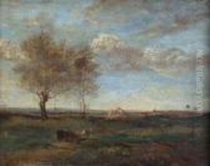 An Italian View With Horse And Cart An Italian View With Horse And Cart