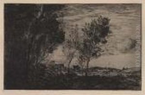 Dans Les Dunes, Souvenir Du Bois De La Haye by Jean-Baptiste-Camille Corot