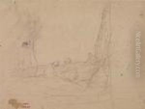Paysage Avec Deux Femmes by Jean-Baptiste-Camille Corot