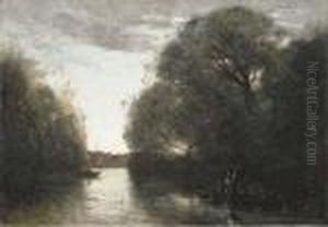 Souvenir De La Rotte, Pres Rotterdam by Jean-Baptiste-Camille Corot