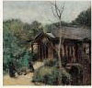 Dans Le Jardin by Jean-Baptiste-Camille Corot