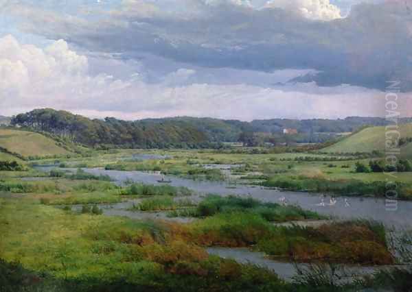 Landscape near Ribe Denmark - view 1