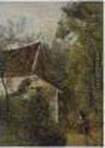 Luzancy, Le Chemin Des Bois by Jean-Baptiste-Camille Corot