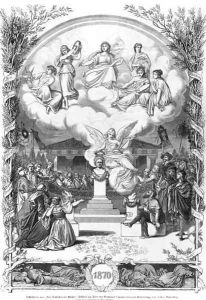 Final scene of The Awakening of Art by Johann Paul Adolf Kiessling