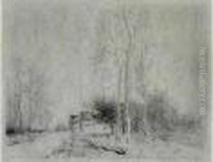 Etude De Paysage by Jean-Baptiste-Camille Corot