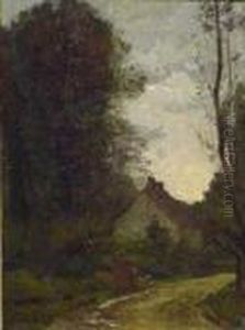 The Woodman's Cottage by Jean-Baptiste-Camille Corot