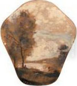 Le Berger And Le Pcheur by Jean-Baptiste-Camille Corot