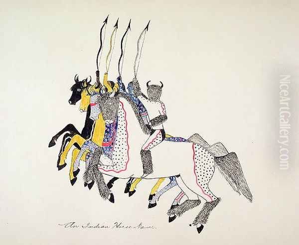 An Indian Horse Dance - view 1