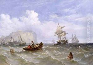 Pilot Boats off Dover by William Adolphu Knell