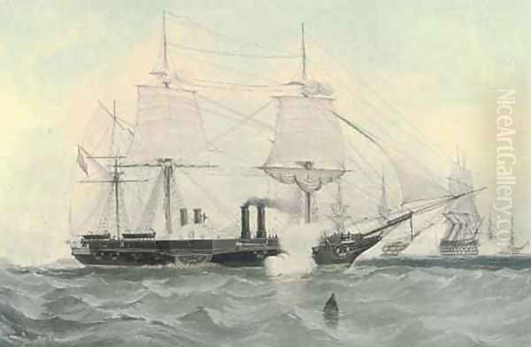 H.M. war steam frigate the Terrible of 1847 Tons, and 800 horsepower, by H. Papprill - view 1