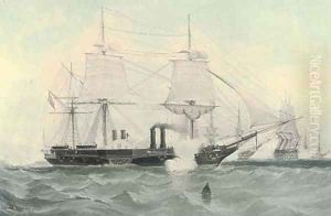 H.M. war steam frigate the Terrible of 1847 Tons, and 800 horsepower, by H. Papprill by William Adolphu Knell