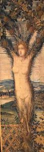One of a pair of tapestries depicting Daphne and Pitys by Hans Karcher