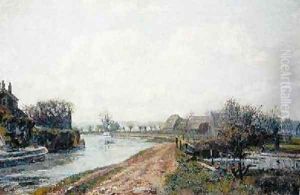 Canal Rickmansworth by John William Buxton Knight