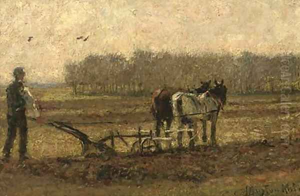 Ploughing the fields, autumn - view 1