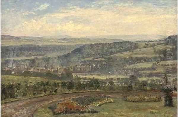 Across the valley to the city beyond - view 1