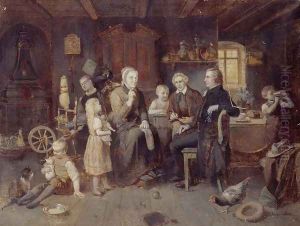 The Brothers Grimm at the Fairy Tale Ladys by Louis Katzenstein