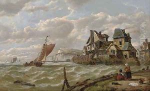Running down the Channel at dusk