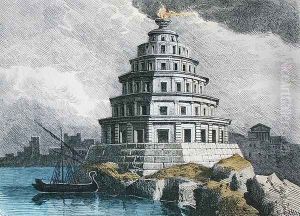 The Great Lighthouse of Alexandria by Ferdinand Knab