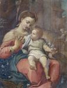 The Madonna Of The Basket by Antonio Allegri da Correggio