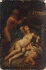 Zeus And Antiope by Antonio Allegri da Correggio