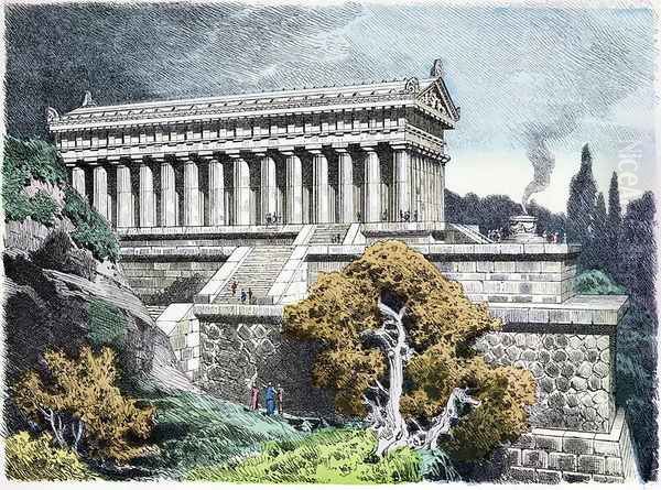 Temple of Diana at Ephesus from a series of the Seven Wonders of the Ancient World - view 1