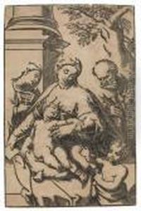 The Holy Family by Antonio Allegri da Correggio