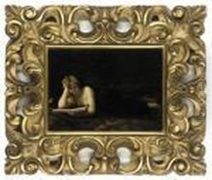 Saint Mary Magdalene Reading In A Landscape