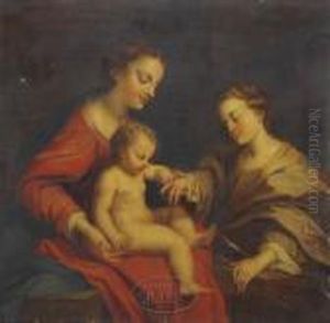The Mystic Marriage Of St. Catherine by Antonio Allegri da Correggio