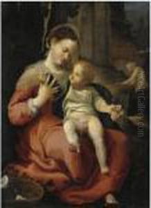 Madonna Della Cesta by Antonio Allegri da Correggio