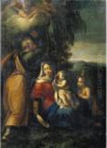 The Rest On The Flight Into Egypt by Antonio Allegri da Correggio