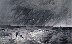 Boats Running for Shelter from a Storm into Refuge Cove by Kendall, E.N.