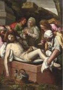 The Entombment Of Christ by Antonio Allegri da Correggio