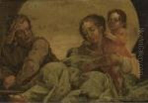 The Rest On The Flight Into Egypt by Antonio Allegri da Correggio