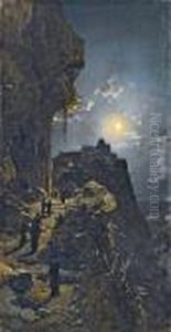 Notturno Sul Monte Athos by Hermann David Solomon Corrodi