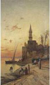 On The Banks Of The Nile by Hermann David Solomon Corrodi