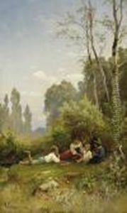 Children Playing by Hermann David Solomon Corrodi