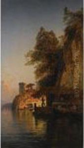 Afternoon By The Sea by Hermann David Solomon Corrodi