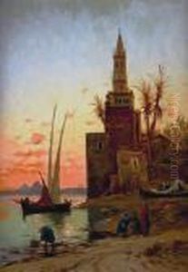 On The Banks Of The Nile by Hermann David Solomon Corrodi