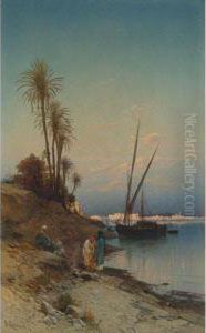 On The Banks Of The Nile by Hermann David Solomon Corrodi