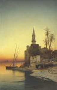 Sunset On The Nile by Hermann David Solomon Corrodi