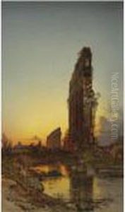 Ruins At Sunset