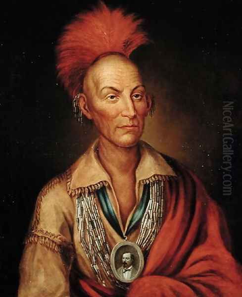 Portrait of Black Hawk 1767-1838 by Homer Henderson by Charles Bird King