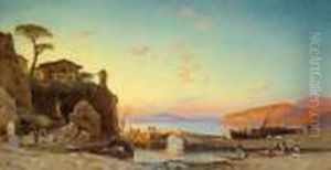 Nella Baia Di Napoli by Hermann David Solomon Corrodi
