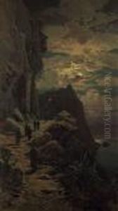Notturno Sul Monte Athos by Hermann David Solomon Corrodi