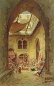 The Carpet Sellers by Hermann David Solomon Corrodi