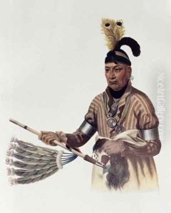 Naw Kaw or Wood a Winnebago Chief by Charles Bird King