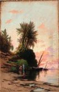 Sunset On The River Nile